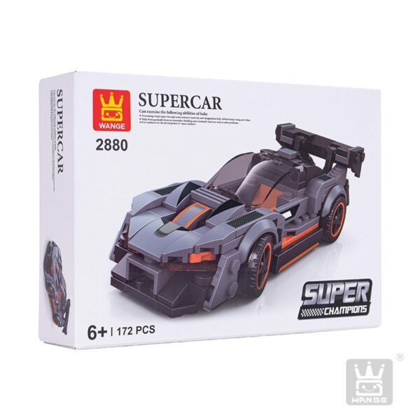 Súper Auto Deportivo Negro Armable